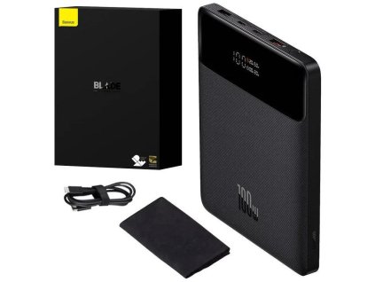 power banka baseus blade 20000 mah 100w 2xusb a 2x usb c cerna ien522501