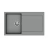StrongSinks S3 Dřez granit ZALA 860, rozměr 860 x 500 mm, s odkapem, šedý