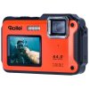 Rollei Sportsline 64 Selfie/ 64 MPix/ 16x zoom/ 2,8" LCD+ 2"LCD/ 4K video/ Voděodolný 5m/ Oranžový  Nevíte kde uplatnit Sodexo, Pluxee, Edenred, Benefity klikni