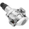 pedály SHIMANO SPD PD-M505S stříbrné s kufry SM-SH51 v krabičce (Barva stříbrná, Velikost SPD)