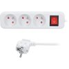 solight prodluzovaci privod 3 zasuvky bily vypinac 5m ien473398