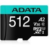adata premier pro microsdxc 512gb class 10 uhs i u3 100 80mb s sd adapter ien372459