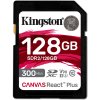 kingston sdxc 128gb canvas react plus uhs ii v90 cteni zapis 300 260mb s ien439740