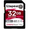 kingston sdhc 32gb canvas react plus uhs ii v90 cteni zapis 300 260mb s ien439729