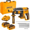 ingco crhli202287 aku kladivo vrtaci 26mm vc baterie 2ks a nabijecky ien555486