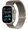 apple watch ultra 2 gps cellular 49mm natural titanium case with natural titanium milanese loop l mx5t3cs a ien529778