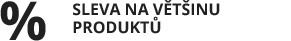 -% sleva na většinu produktů