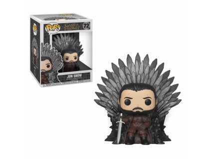 429302 figurka funko pop deluxe game of thrones s10 jon snow sitting on iron throne