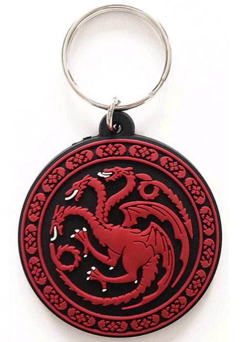Přívěsek,klíčenka,visačka GAME OF THRONES TARGARYEN 4,5 x 6