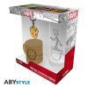 marvel pck glass 29cl keyring mini mug groot