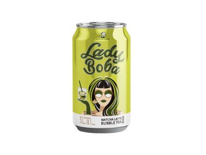 lady boba matcha bubble tea 315ml ledovy caj