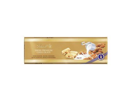 lindt bila cokolada s mandlemi 300g