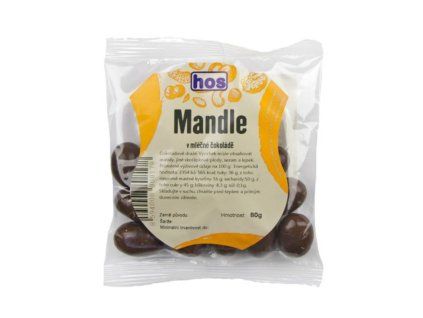 Mandle v mléčné čokoládě 80g
