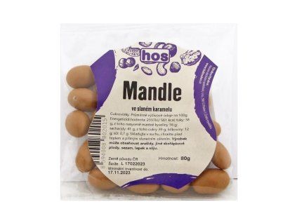 Mandle ve slaném karamelu 80g