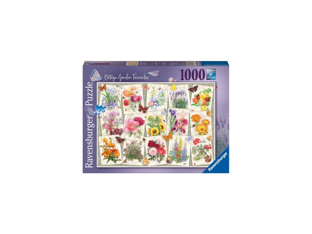 Ravensburger - Puzzle 1000 Cottage Garden Favorites