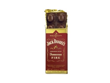 goldkenn mlecna cokolada s rumem jack daniels fire 100g