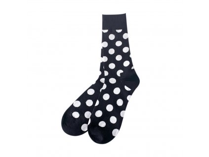 Four Seasons ponožky Bíle puntíky, černé
