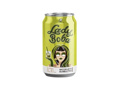 lady boba matcha bubble tea 315ml ledovy caj
