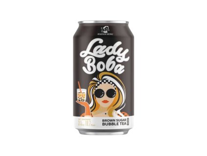 lady boba hnědy cukr bubble tea 315ml ledovy caj