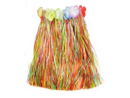 Havajská sukně dospělá 72 cm barevná - Hawaii