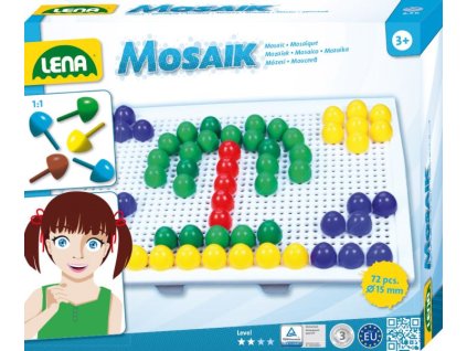 Mozaika malá,80ks,15mm, hladká