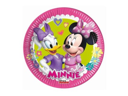 Papírové talíře myška - Minnie Happy Helpers - 20 cm, 8 ks