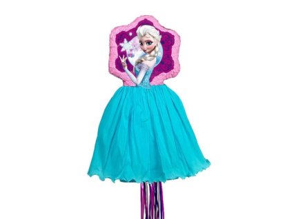 Piňata Frozen Elsa - Ledové království - 29,5 x 61,8 x 2,7 cm - tahací