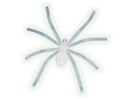 Pavouci svítící ve tmě - čarodějnice - Halloween - 50 ks