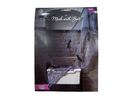 Krvavá síť s netopýry - HALLOWEEN - 150 x 75 cm - 80 g