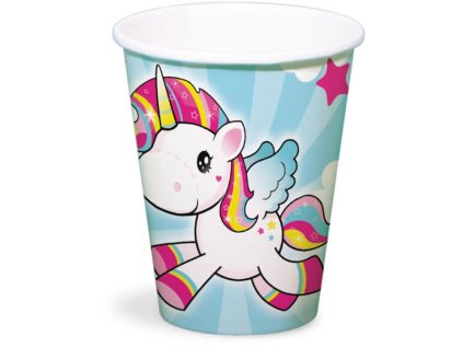 Kelímky Jednorožec - Little Unicorn 250ml / 8 ks