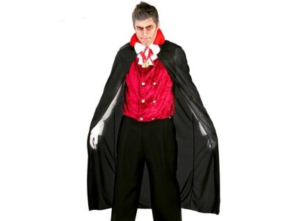 Kostým plášť vampír - upír - drakula - Halloween - 140 cm