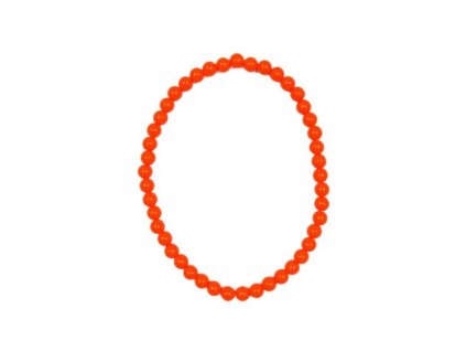 Retro neonové korále - náhrdelník - 80.léta - disco - oranžové