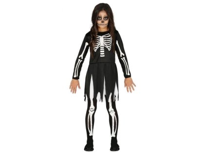 Dětský kostým KOSTRA - kostlivec, vel. 5-6 let - Halloween