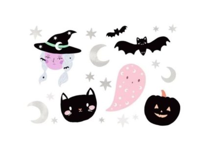Dočasné tetování - dětské - Halloween - Čarodějnice - 20 ks