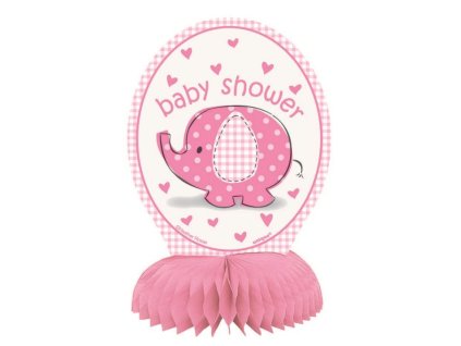 Dekorace na stůl "Baby shower"Těhotenský večírek - Holka / Girl 4 ks, 15 cm