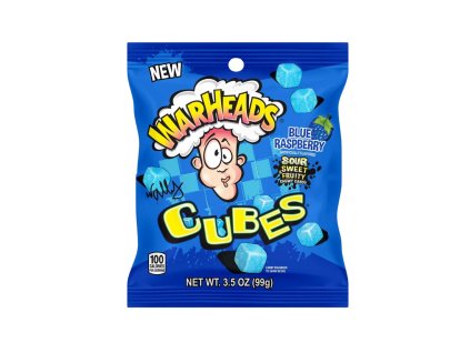 warheads value blue raspberry cubes bonbony 99g