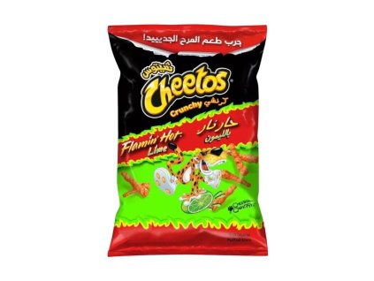 cheetos flamin hot lime bramburky chipsy 190g