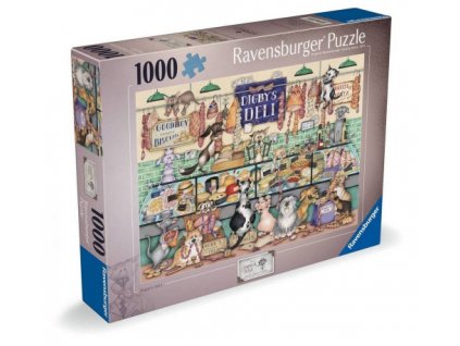 Ravensburger - Puzzle 1000 Dapper Dogs Digby s Deli