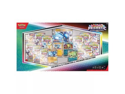 Pokemon - TCG Scarlet And Violet Prismatic Evolutions Lucario ex And Tyranitar ex Premium Collection
