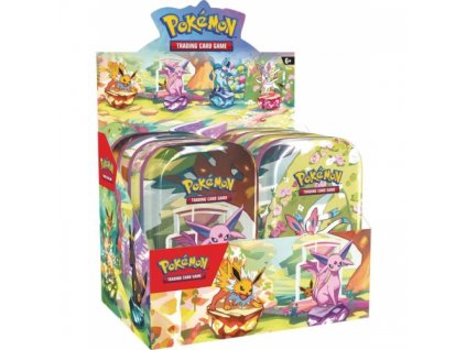 Pokemon - TCG Scarlet & Violet Prismatic Evolutions Mini Tin Display 8 Pcs