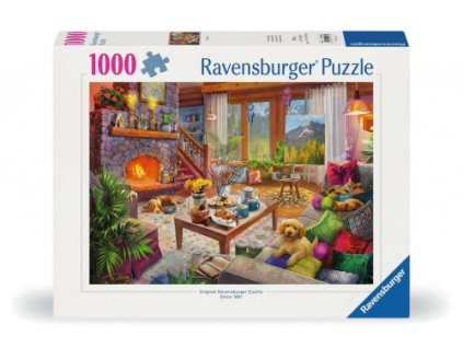 Ravensburger - Puzzle 1000 Cozy Cabin