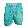 Pánské plavky se vzorem měnící barvu, zelené