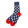 Four Seasons ponožky Bíle puntíky, modré
