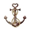 Dekorace námořní kotva - 50 x 55cm