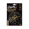 49320 1 balon foliovy 50 let happy birthday narozeniny 45 cm