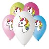 Balónky 30cm pastelové mix - JEDNOROŽEC - UNICORN 5 ks