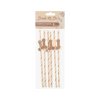 52947 1 slamky papirove brcka s penisem ruzovozlate rose gold 6 ks rozlucka se svobodou