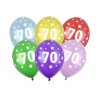 Silné Balónky 30cm metalické mix - narozeniny - Birthday No.70