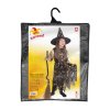 Dětský kostým čarodějnice černo-zlatá s kloboukem - Halloween - vel. S