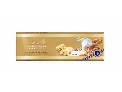 Lindt Bílá s mandľami 300g